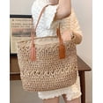 thumbnail image 2 of CoCopeaunts Tote Bag Women's Tote Handbags Satchel Bags Casual Handbags Tote Purse Straw Bag Shoulder Bag Stylish Hobo Bag Beach, 2 of 6