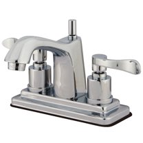 Kingston Brass KS8641DFL 4 in. Centerset Bathroom Faucet, Polished Chrome