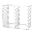 Stackable Clear Plastic CD Holder 30 CD Jewel Cases Storage, Disc