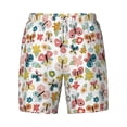 thumbnail image 4 of Lsque Mens Swim Trunks Butterfly Flowers Pattern - Bathing Suit Compression Liner - Beach Swim Shorts Swimwear - (S-3XL) - Stretch Quick Dry -X-Large, 4 of 9