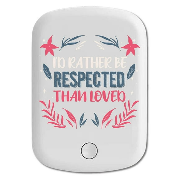 DistinctInk Magnetic Battery Pack, 5000 mAh Wireless Portable Charger with USB-C Cable, Compatible with MagSafe iPhone 14 / 13 / 12 Series - Rather Be Respected Than Loved