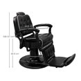 thumbnail image 5 of Sillón Barbería Clásico Resistente Vanlig Genova Color Negro, 5 of 5