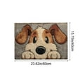 thumbnail image 3 of CaiTeLin Animal Doormat, Cute Pets Welcome Mat, Non-Slip Absorbent Rug, Fast Dry Bathroom Carpet, Machine Washable Floor Cover, Sturdy Entrance Mat for Home Decor, C, 3 of 6