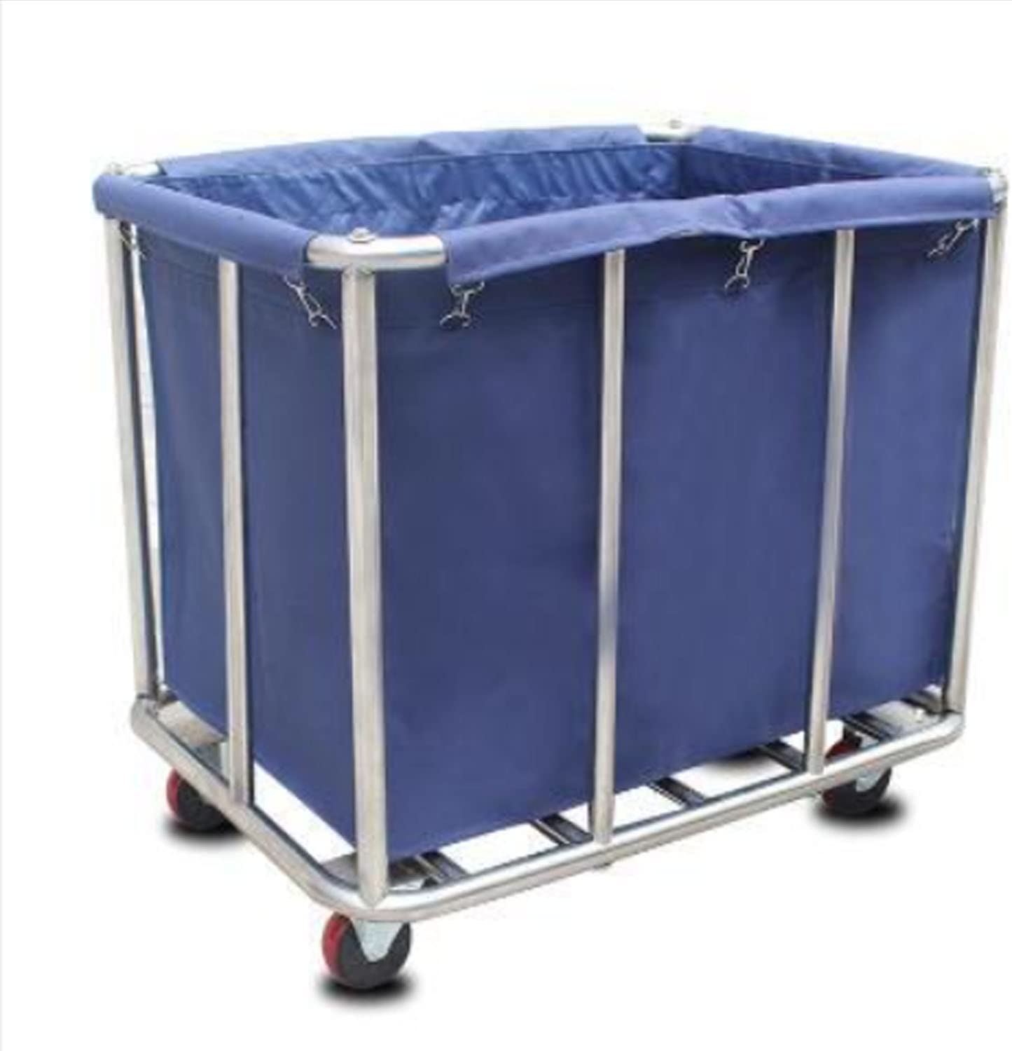 Heavy Duty Laundry Basket Commercial Laundry Cart with 4 Inch Wheels