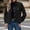 Black, variant on Women's Jacket Corduroy Cropped Lapel Button Down Shacket Long Sleeve with Pockets Casual Fall Winter Short Coat S