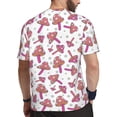 thumbnail image 2 of Rocae Purple Mushroom for Men's Mesh Quick-Dry Short Sleeve Workout T-Shirt,Mens Crew Neck Tee Lightweight Soft Classic T Shirts 4X-Large, 2 of 9