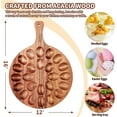 thumbnail image 5 of Acacia Wood Deviled Egg Platter,24 Holes Deviled Egg Tray.Round Deviled Egg Holder for Deviled Eggs.Charcuterie Board Easter Deviled Egg Carrier for Kitchen Countertops, 5 of 8