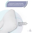thumbnail image 4 of Almohada Para Embarazo Y Lactancia Premium Tela Extra Suave Memory Foam Almohada de Embarazo, 4 of 8
