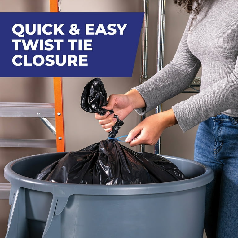 Hefty Heavy Duty Contractor Large Trash Bags 45 gallon 20 Count Walmart