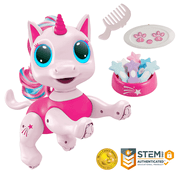 USA Toyz Robo Pets Unicorn, Remote Control Unicorn Interactive STEM Toys for Boys & Girls Ages 3+ (Pink)