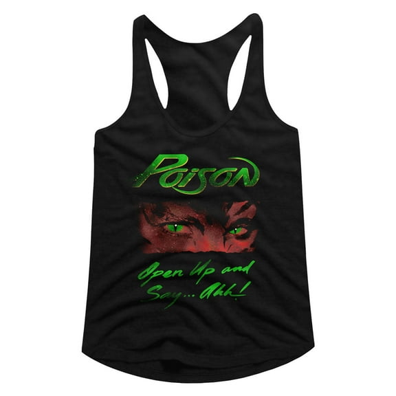 Poison Open Up Black Women's Racerback Tank Top