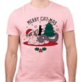thumbnail image 2 of Merry Catmas Shirt Unisex Small Pink, 2 of 5