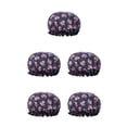 thumbnail image 3 of Gorro de dormir Minnieouse para mujer gorros de pelo de ducha de doble altura a prueba de aceite multicolor, 3 of 4