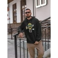 thumbnail image 2 of Cartoon Lemon Character Design Hoodie Men -Image by Shutterstock, Male Large, 2 of 4