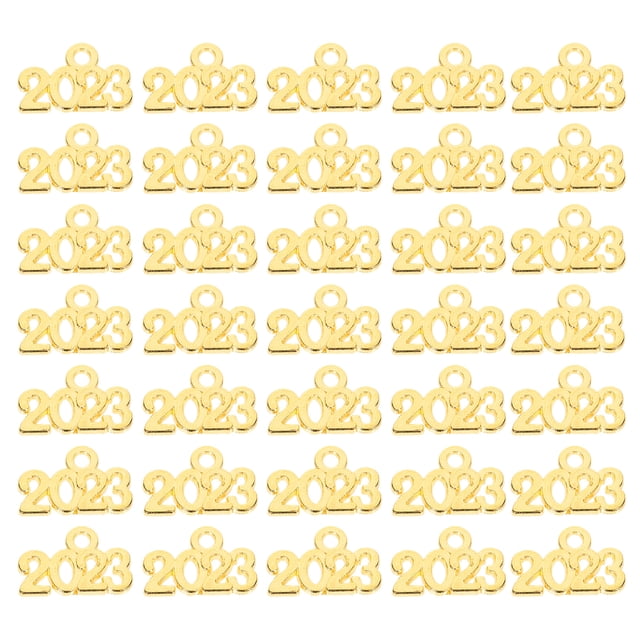 MasteelfCA 100pcs Bracelet Charm Pendants Decorative 2023 Number Pendants Diy Jewelry Pendants