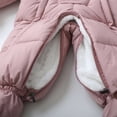 thumbnail image 6 of ATOGUTA Snowsuit Boys Winter Clothes Suit Hooded Jumpsuit Romper Warm Fleece Coat Outwear Overcoat Pink, 6 of 8