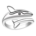 thumbnail image 2 of Fiudx Ofertas de la semana Linda joyería moda femenina con forma de pez abierto y brillante, 2 of 7