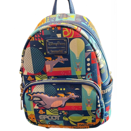 Disney Parks Epcot Characters Loungefly Mini Backpack Figment New With Tag