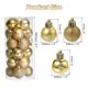 thumbnail image 2 of 24Pcs 1.5' Bolas de Navidad Adornos Colgantes Unique Bargains Dorado, 2 of 7