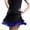 Blue, variant on Women's Tennis Skirts Summer Skirt Women's Performance Tassel Cha Cha Half Skirt for Square Dance Practice Stage Black L