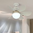 thumbnail image 5 of E26/27 ventilador de enchufe luz LED ventilador de bombilla regulable 40W/30W para dormitorio cocina, 5 of 5