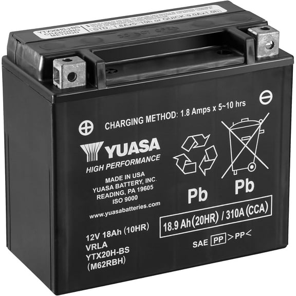 Yuasa YTX20H-BS Battery