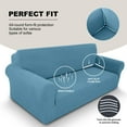 thumbnail image 6 of Sanmadrola Couch Covers for Dogs Sofa Covers Washable 100% Waterproof Non Slip Couch Covers Stretchable Machine Washable for Dogs Kids Pets, Blue, Oversized Sofa, 6 of 10