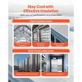 thumbnail image 6 of Dranite Double-Sided Aluminum Foil Reflective Insulation Roll, 48" x 125 ft, 0.15mm Perforated Radiant Barrier for Windows, RV & Roof – Thermal Heat Shield, 6 of 6
