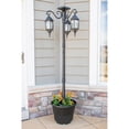 thumbnail image 2 of Large Three Light Solar Street Lamp with Planter Base, 2 of 2