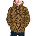 thumbnail image 2 of Bingfone Snake Skin Pattern Youth Classic Hoodies Soft Hooded Pullover Sweatshirts for Girls and Boys, 2 of 6