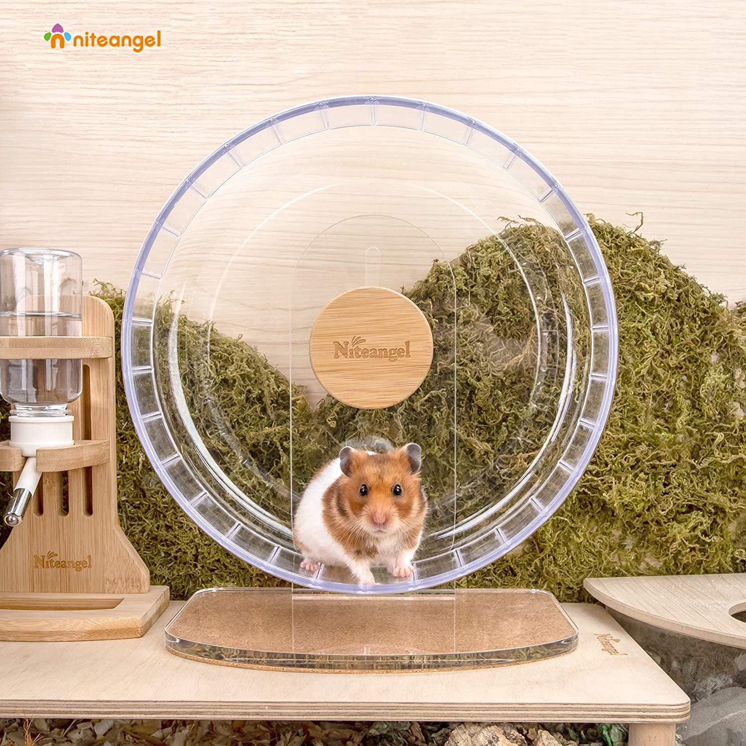 Super-Silent Hamster Exercise Wheels: - Quiet Spinner Hamster Running Wheels with Adjustable Stand for Hamsters Gerbils Mice Or Other Small Animals