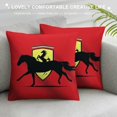 thumbnail image 3 of Orinice Horse Graphic Decorative Cushion Throw Pillow Cover for Home Couch Living Room Bed Sofa Pillowcase 24x24in, 3 of 5