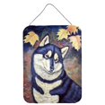 thumbnail image 1 of "Caroline's Treasures Fall Leaves Siberian Husky Aluminio Metal Impresiones para colgar en la pared o en la puerta, 16" x 12 ", Multicolor" Caroline's Treasures 7173DS1216, 1 of 1