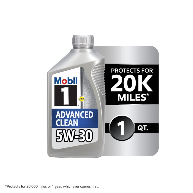 Mobil 1 Advanced Clean Full Synthetic Motor Oil 5W-30, 1 Quart