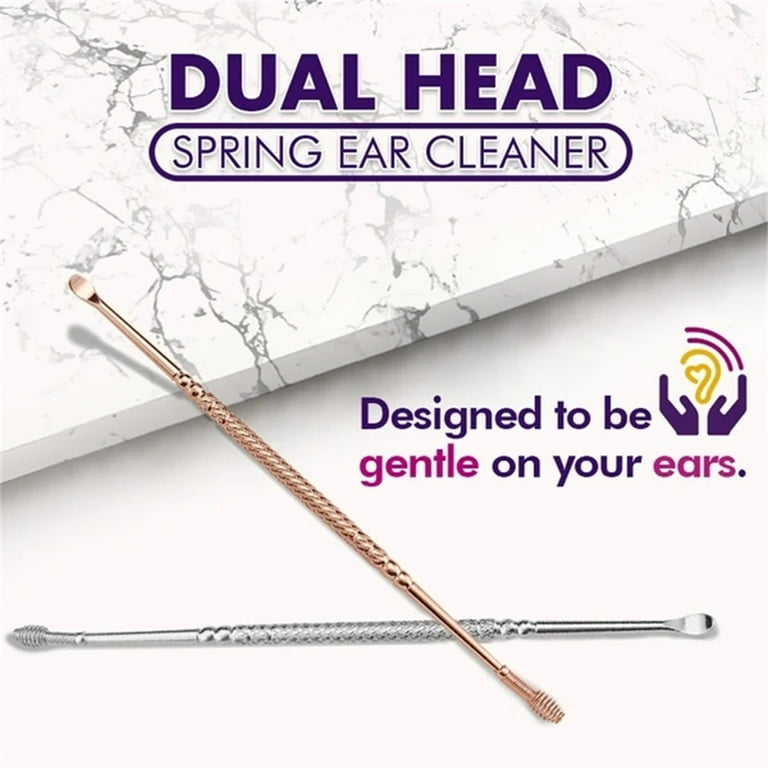 3 Pcs Ear Pick Ear Wax Remover Ear Pick Cleanser kit Rose Gold