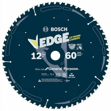 Bosch-DCB1260 12 In. 60 Tooth Edge Circular Saw Blade for Fine Finish
