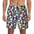 thumbnail image 3 of Uemuo Panda And Glasses Pattern Mens Swim Trunks Quick Dry Board Shorts with Mesh Lining, Stretch Beach Shorts Quick Dry No-Chafing Board Shorts-XX-Large, 3 of 9