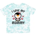 thumbnail image 3 of Inktastic I Love My Mommy with Cute Penguin and Hearts Girls Toddler T-Shirt, 3 of 5