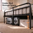 thumbnail image 6 of Apextella 14 in California King Metal Platform Bed Frame with Vintage Wavy Headboard, No Box Spring Needed, Underbed Storage, 6 of 9