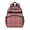 Red and Black, variant on Purple and Black Checkered Pattern Backpack for School, Cute School Bag with Adjustable Shoulder Straps and Padded Back, 15.25"x11.5"x5.25"