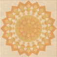 thumbnail image 1 of Ahgly Company Machine Washable Indoor Square Transitional Orange Area Rugs, 8' Square, 1 of 7