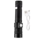 thumbnail image 1 of Linterna LED de bolsillo recargable USB de alto brillo para emergencias de Camping al aire libre, 1 of 8