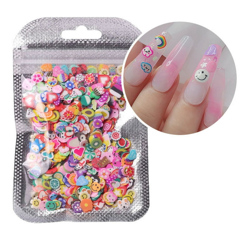 Colorful 24 color Fruit Nail Art Kit Polymer Clay - Temu