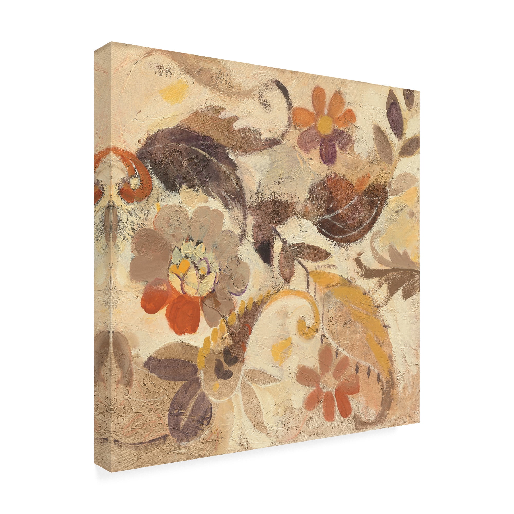 Trademark Fine Art 'Fall Paisley I' Canvas Art by Albena Hristova