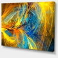 thumbnail image 2 of Motif Psychédélique Or et Bleu - Art Abstrait sur Toile, 2 of 3