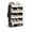 Black, variant on SUMELL 8 Tier 32 Pair Shoe Rack, Plastic Storage Organizer Shelf for Hallway Entryway Closet, White