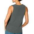 thumbnail image 4 of Women's Sleeveless Sweater Vest Lightweight V Neck Summer Sweater Tank Tops Casual Knit Tunic Cami Shirts, 4 of 6