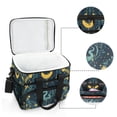 thumbnail image 6 of FORMRS Insulated Cooler Bag 24 Cans Capacity Soft Leakproof Lunch Box with Side Pockets, Green Dragon Flowers, 6 of 7