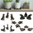 thumbnail image 3 of 3Pcs/Set Plant Pot Feet Cat Dog Design Flower Pot Risers Holders Stand Holder, 3 of 6