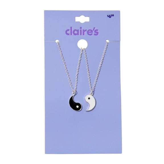 Claire's Best Friend Ying Yang Necklace Set